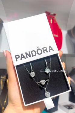 PARURE PANDORA BLANCHE 3P