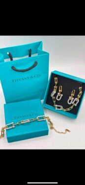 PARURE TIFFANY DORE ARGENT KHCHINA 3P BOITE LUXE
