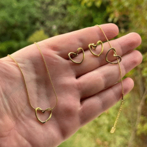 parure coeur 3 pieces