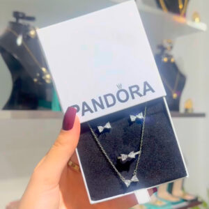 PARURE PANDORA PAPILLON 3P BLANCHE