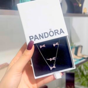 PARURE PANDORA PAPILLON 3P ROSE