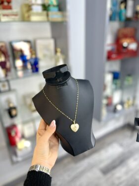CHAINE COEUR DORE