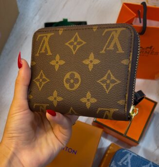 PORTE FEUILLES LV FEMME MARRON