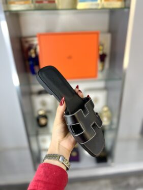 mule hermes orans noir 38