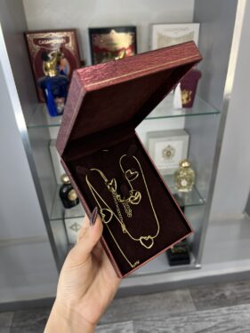 parure coeur 3 pieces